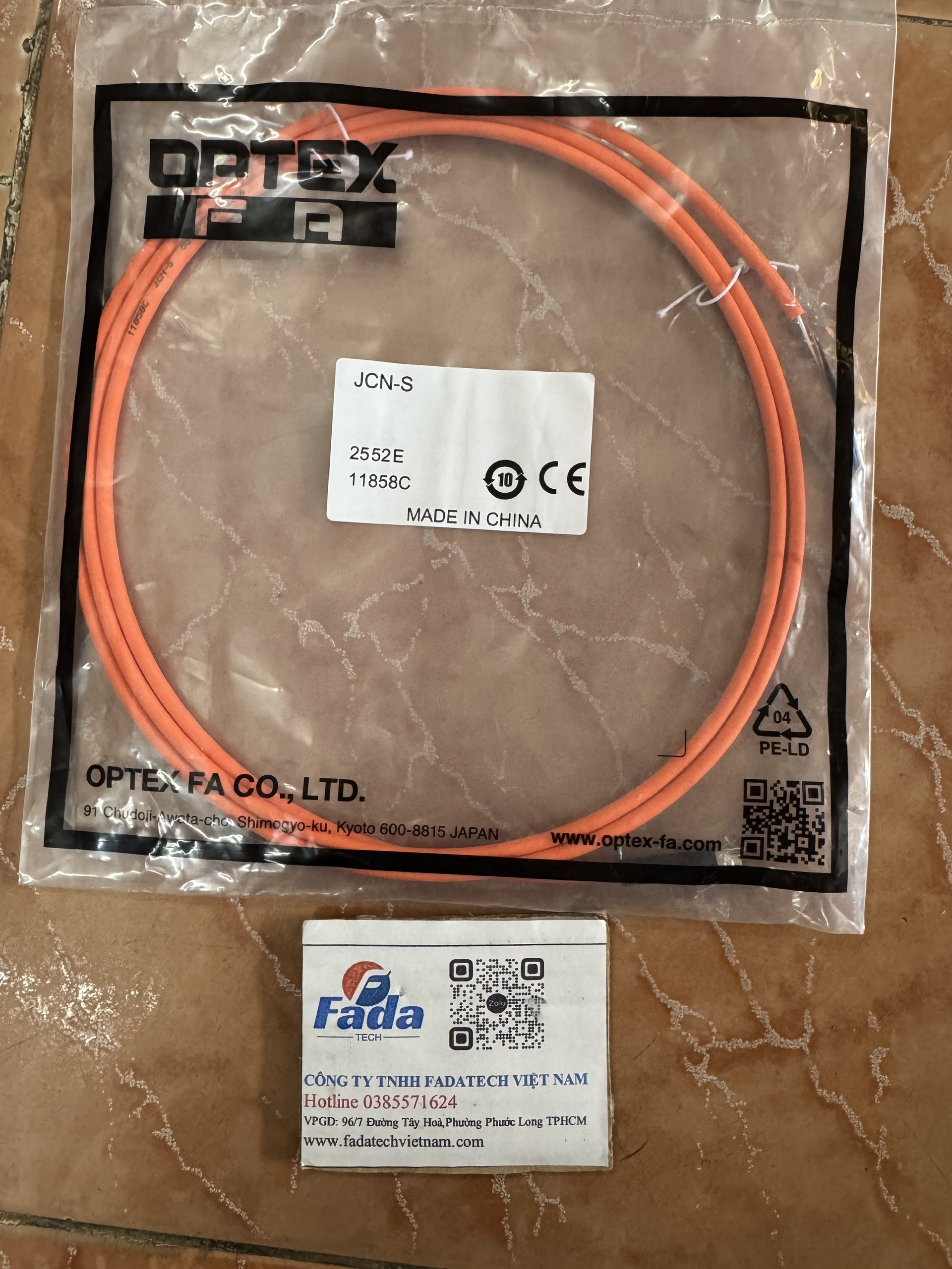 Optex Cap CÁP KẾT NỐI Optex FA JCN-S 2552E 11858C - FADATECH VIỆT NAM